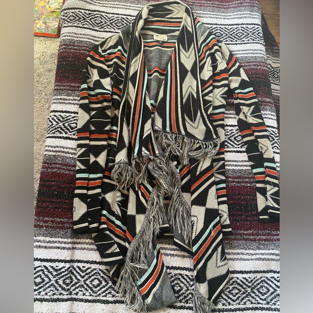 Southwestern sweater wrap